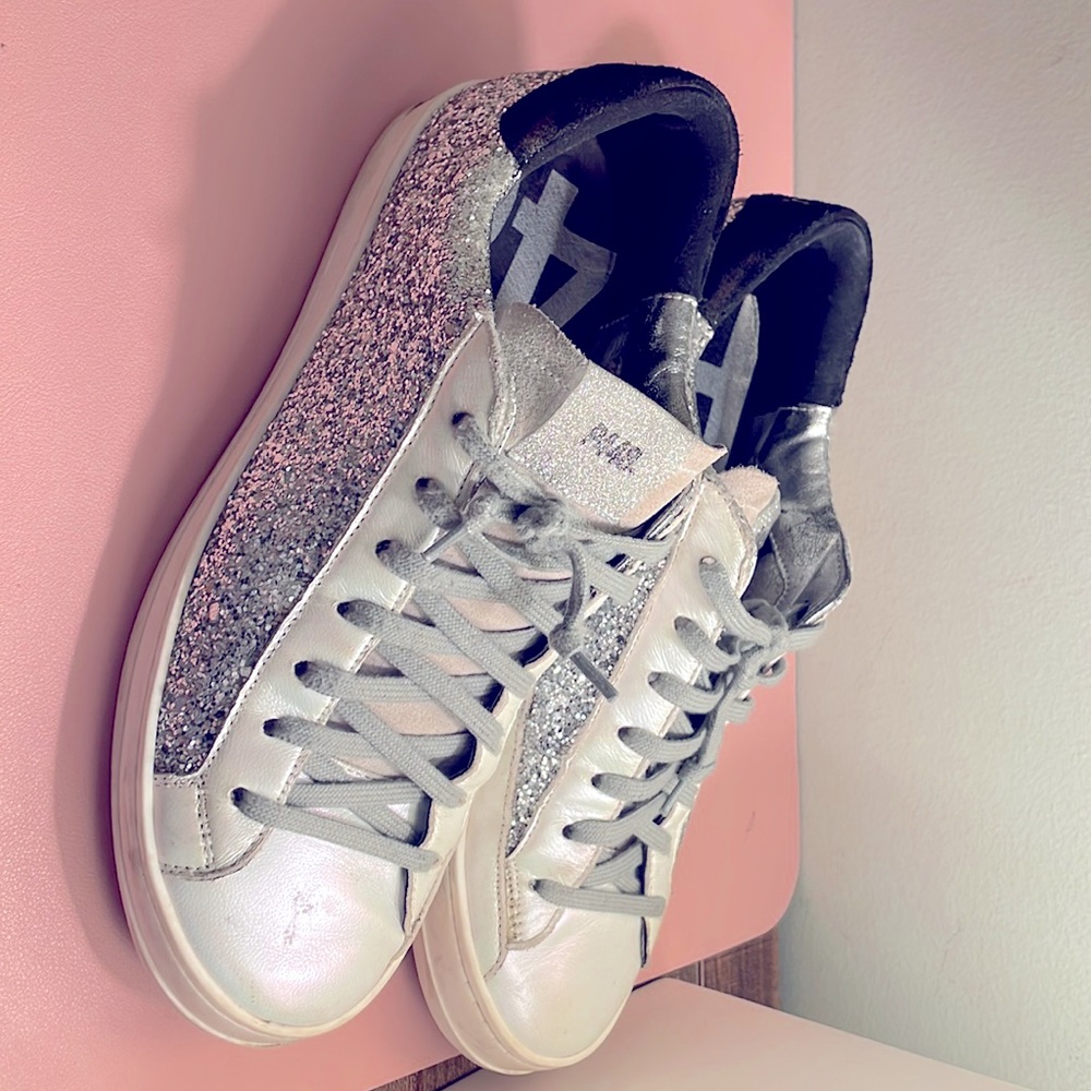 P448 sparkly sneakers size 9